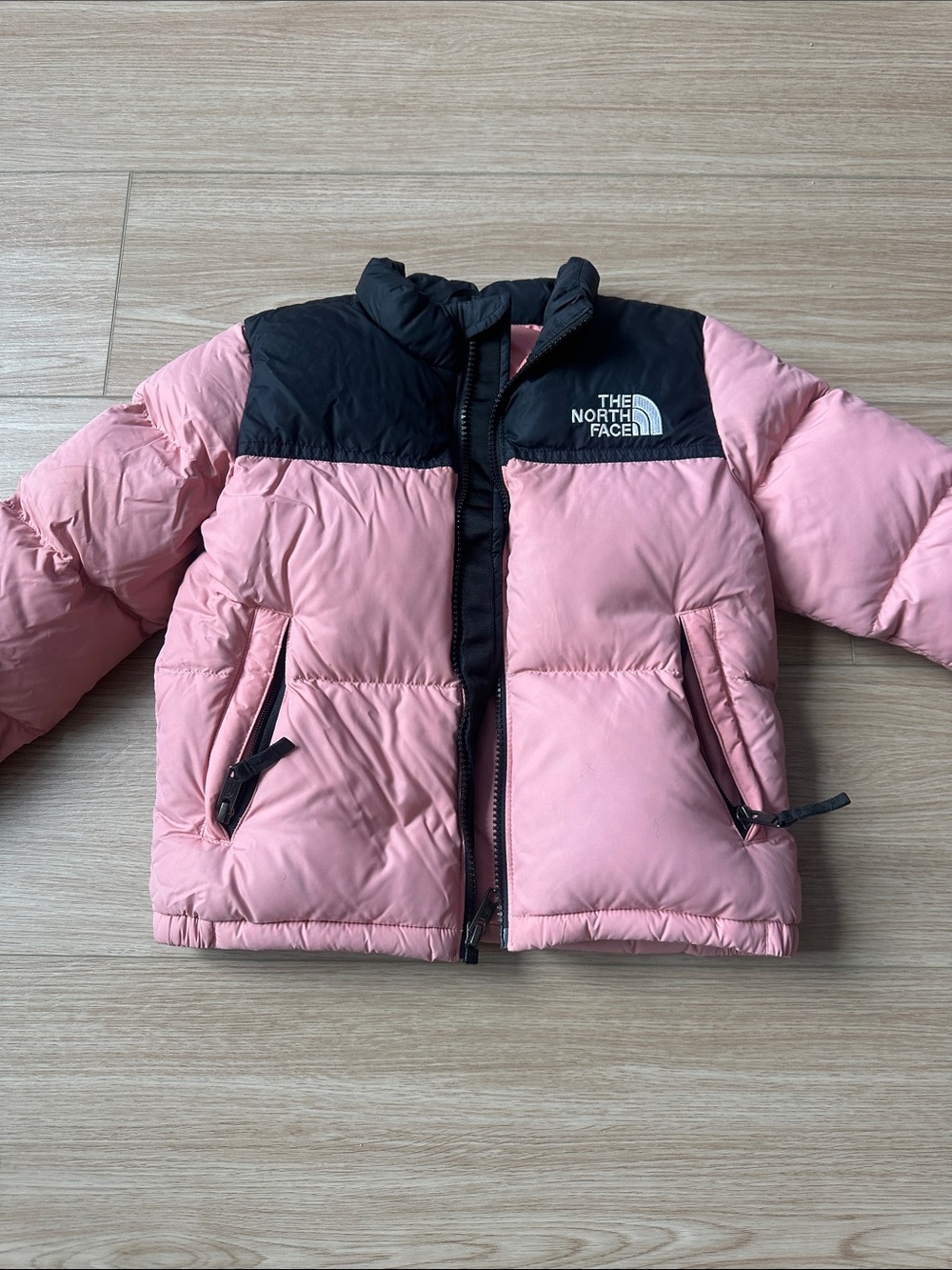 Kids North Face Pink Nuptse Jacket 5T